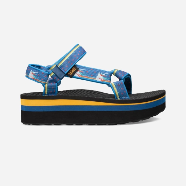 Hungary Teva Flatform Universal - Női Platform Szandál Sötét Kék - 540-EJULN